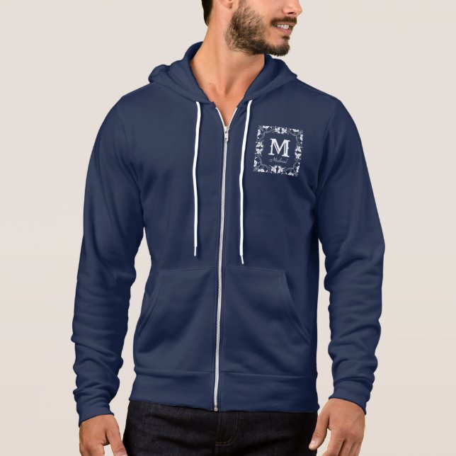 Name der Vintagen Personalisierten blutblutblutdru Hoodie (Vorderseite)