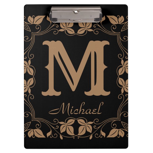 Name der Vintagen Personalisierten blutblutblutdru Klemmbrett (Vorderseite)