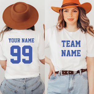 Name der Vorderseite der Fußball-Baseball-Fußball- T-Shirt