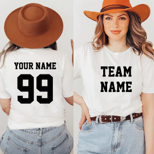 Name der Vorderseite der Fußball-Baseball-Fußball- T-Shirt