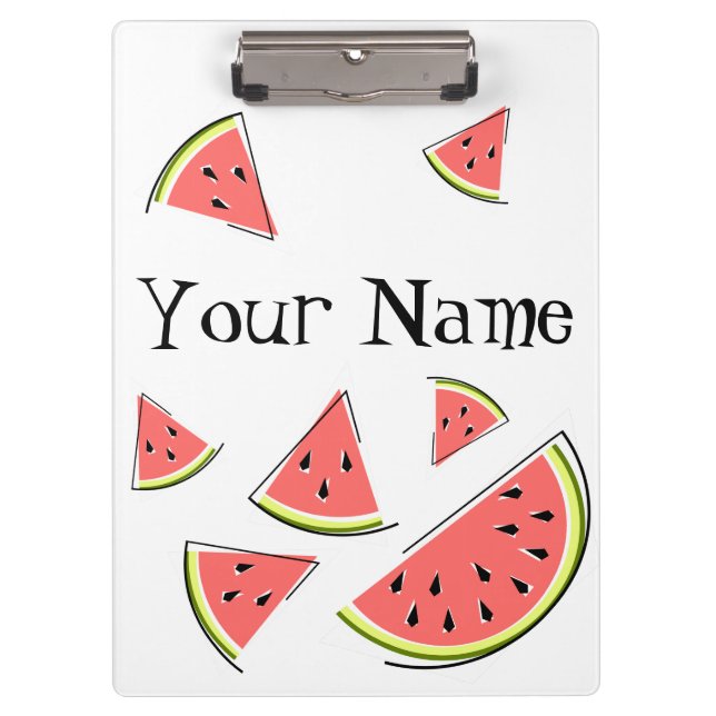 Name der Wassermelone Klemmbrett (Vorderseite)