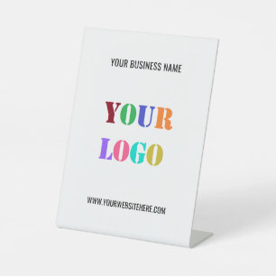 Name der Website für benutzerdefinierte Logos Firm Sockelschild