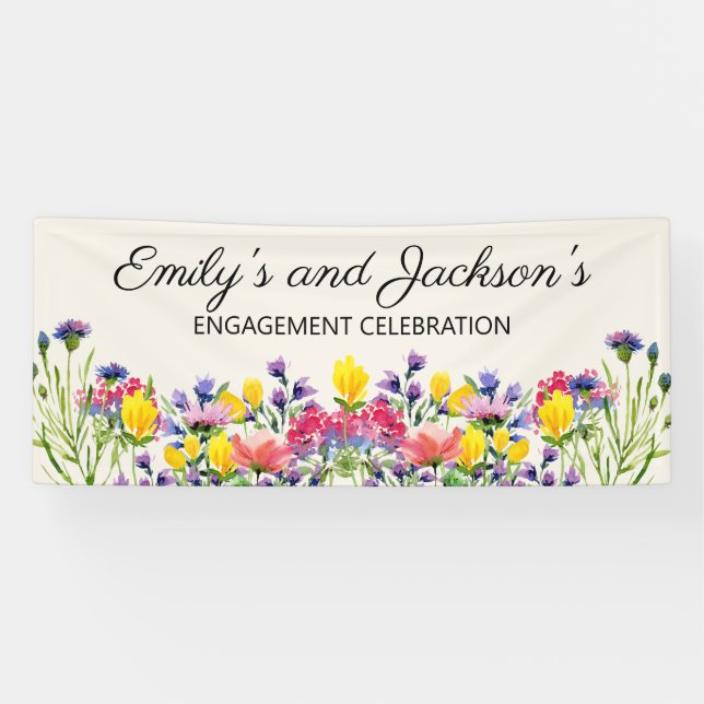 Name der Wildblumen der Begegnungspartei Banner (Horizontal)