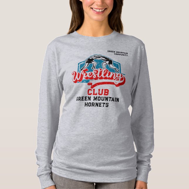 Name der Wrestling Team Club School T-Shirt (Vorderseite)