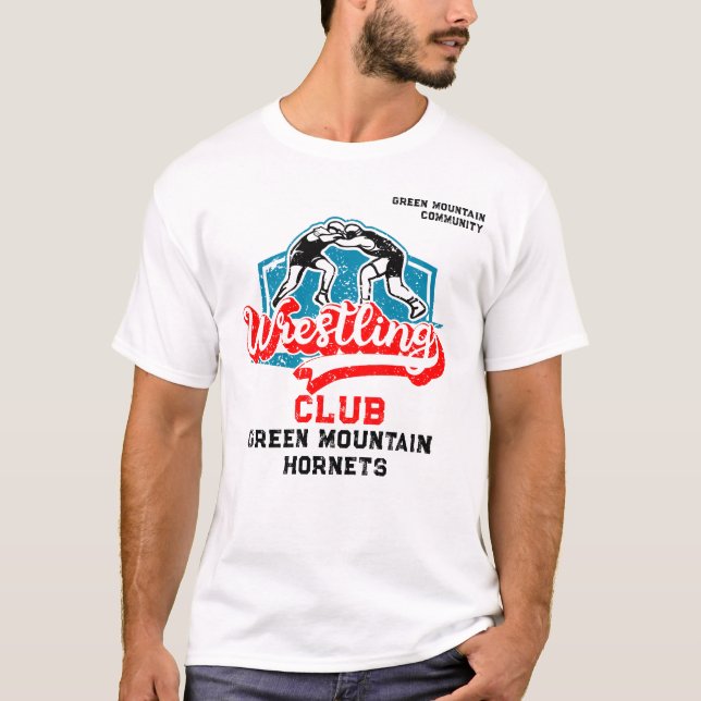 Name der Wrestling Team Club School T-Shirt (Vorderseite)