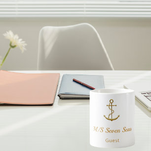 Name der Yacht Kaffeetasse