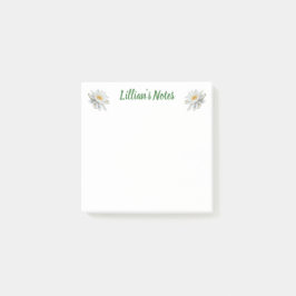 Name der zarten Wasserlilie Post-it Klebezettel