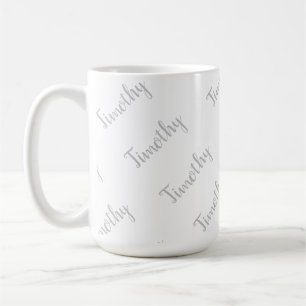 Name der Zeitachse in hellgrau, Kaffeetasse