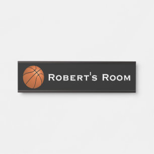 Name der Zimmertür des Basketball-Sportkindes Türschild