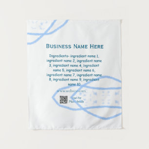 Name der Zutaten Name Firmenname Website QR-Code h Wandteppich