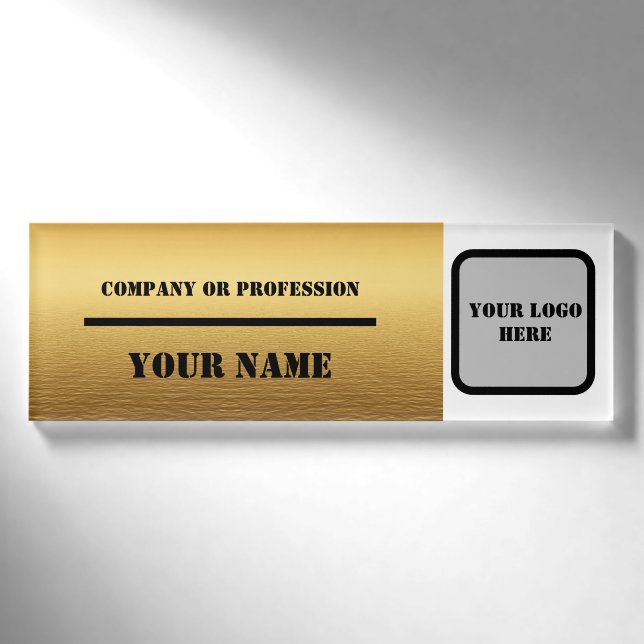 Name des Abzeichens eines kleinen Unternehmens Namenschild (Vorderseite)