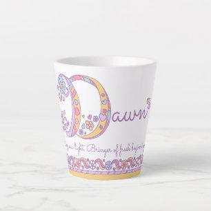 Name des Anfangsbuchstabens D bedeutet Monogramm L Milchtasse
