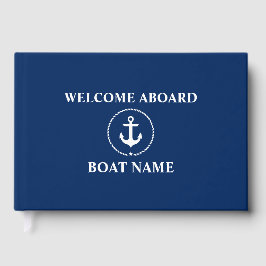 Name des Ankerboots Nautic Welcome Anchor Rope Gästebuch