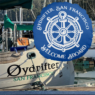 Name des Ankerrads Rundes Kissen