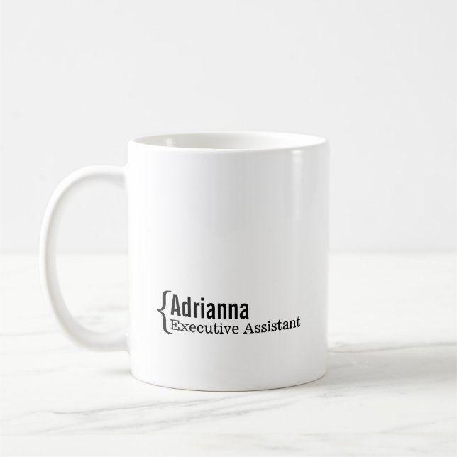 Name des Arbeitnehmers Stellenbezeichnung Schwarz- Kaffeetasse (Links)