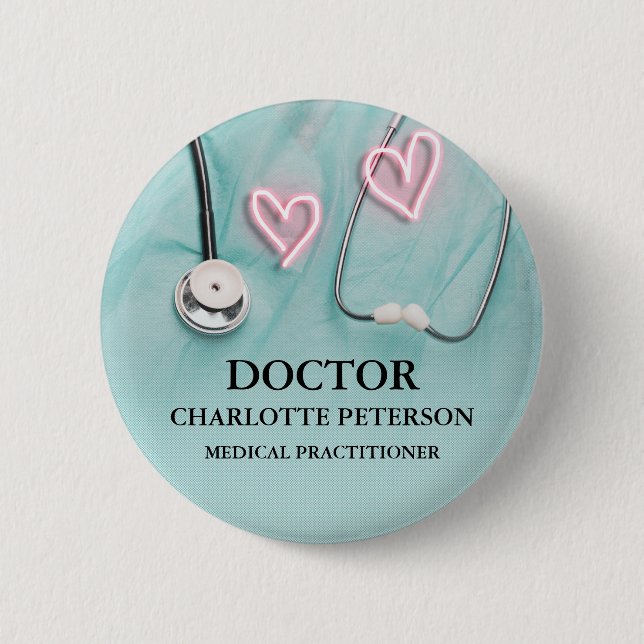 Name des Arztes Button (Vorderseite)