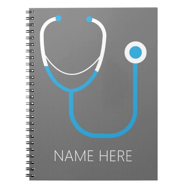 Name des Arztes Nurse Stethoscope Notizblock (Vorderseite)