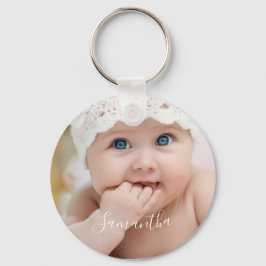 Name des Baby-Fotos Schlüsselanhänger