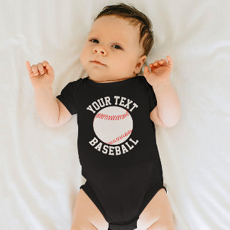 Name des Baseball-Baby-Teams, Name und Nummer des Baby Strampler