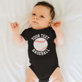 Name des Baseball-Baby-Teams, Name und Nummer des Baby Strampler