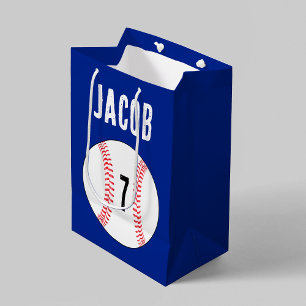Name des Baseball-Players oder Party für das Alter Mittlere Geschenktüte