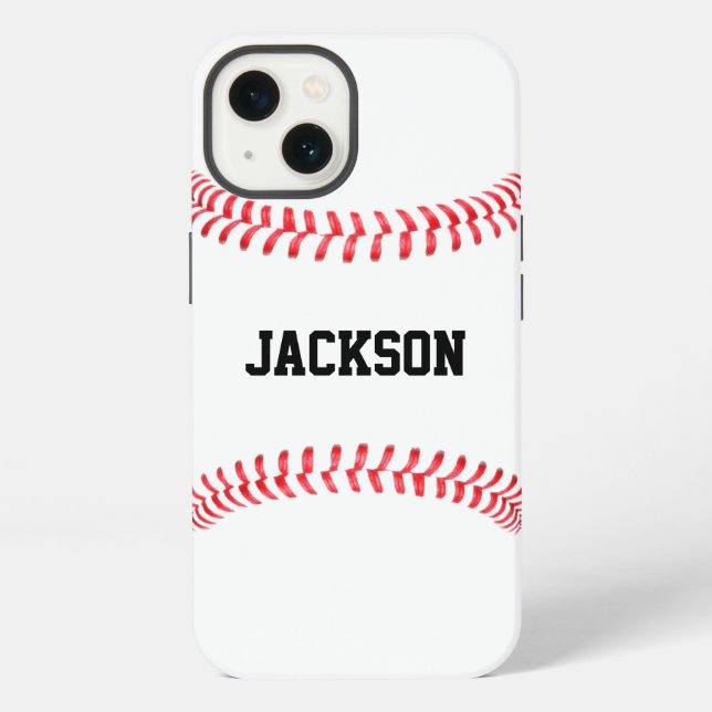 Name des Baseball-Players, Teamname oder Text benu iPhone Hülle (Rückseite)