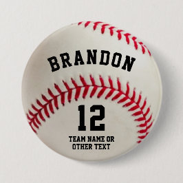 Name des Baseball-Spielers Button