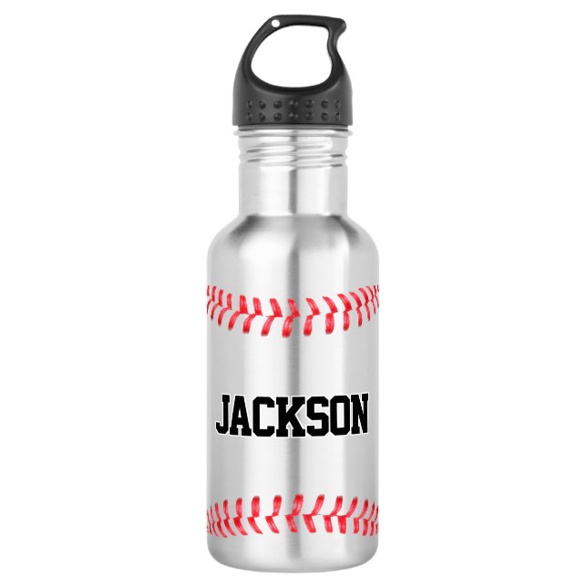 Name des Baseball-Teams oder Name des Players für  Edelstahlflasche (Vorderseite)