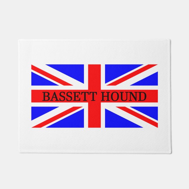 Name des Baseballhofs auf der Flagge Fußmatte (Vorderseite)