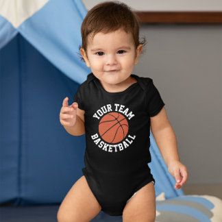 Name des Basketball Baby Teams, Name des Spielers  Baby Strampler