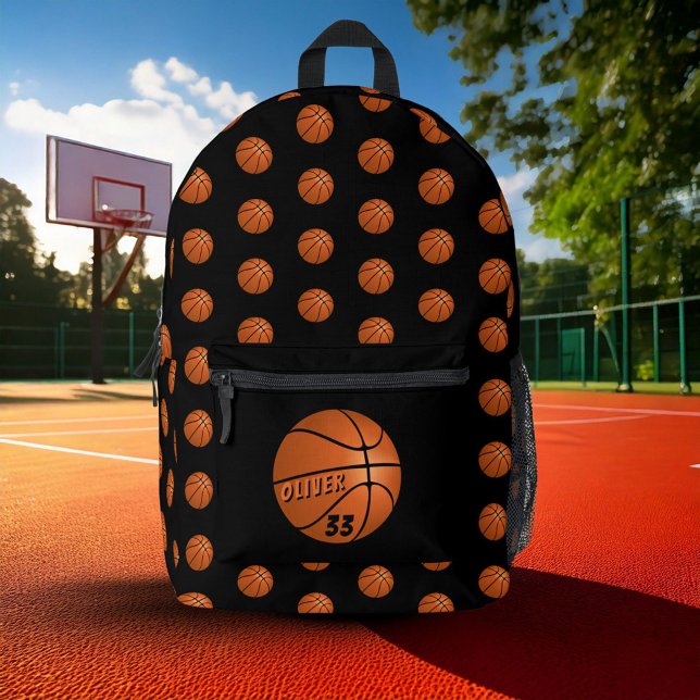 Name des Basketball Ball Sports Player Bedruckter Rucksack (Von Creator hochgeladen)