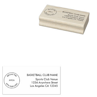 Name des Basketball Club für das benutzerdefiniert Gummistempel
