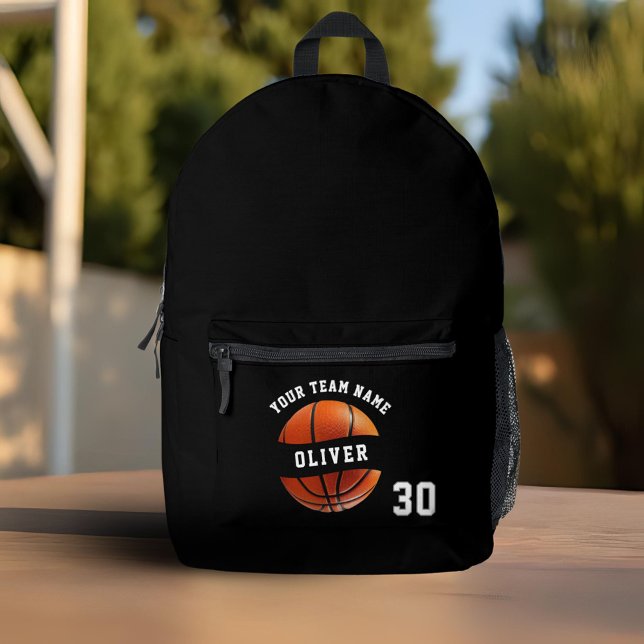 Name des Basketball-Spielers Team Name Sport Bedruckter Rucksack (Von Creator hochgeladen)