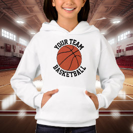 Name des Basketballteams, Name des Spielers und Nu Hoodie