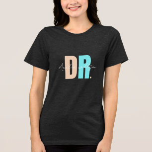 Name des benutzerdefinierten Arztes Tri-Blend Shirt