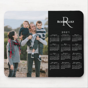 Name des benutzerdefinierten Fotos 2021 auf Schwar Mousepad