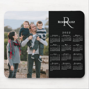 Name des benutzerdefinierten Fotos 2022 auf Schwar Mousepad