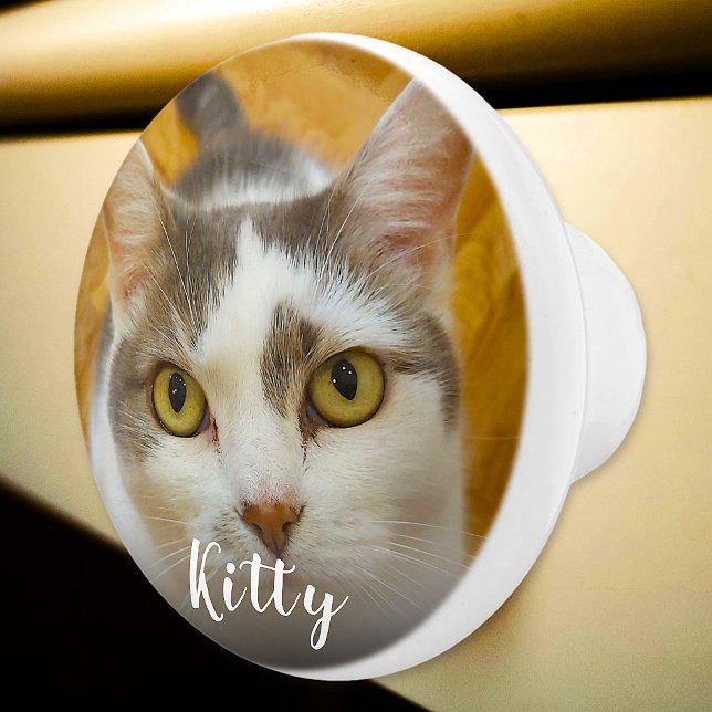 Name des benutzerdefinierten Fotos Personalisiert  Keramikknauf (Von Creator hochgeladen)