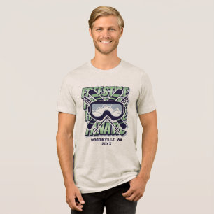 Name des benutzerdefinierten Freestyle-Skiortes Tri-Blend Shirt