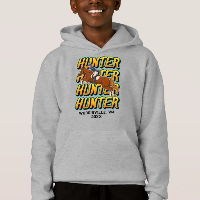 Name des benutzerdefinierten Jägerereignisses oder Hoodie (Vorderseite)