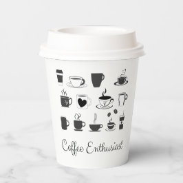 Name des benutzerdefinierten Kaffeehauses | Kaffee Pappbecher