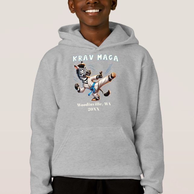 Name des benutzerdefinierten Krav Maga Martial Art Hoodie (Vorderseite)