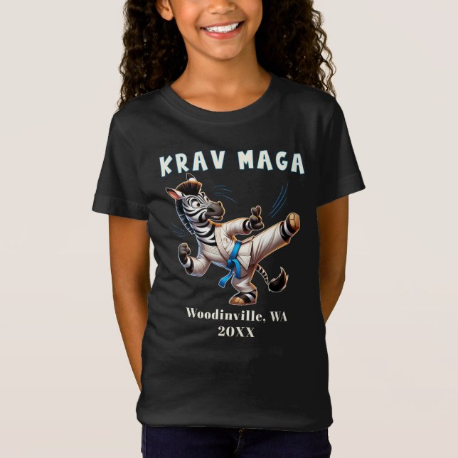 Name des benutzerdefinierten Krav Maga Martial Art T-Shirt (Vorderseite)