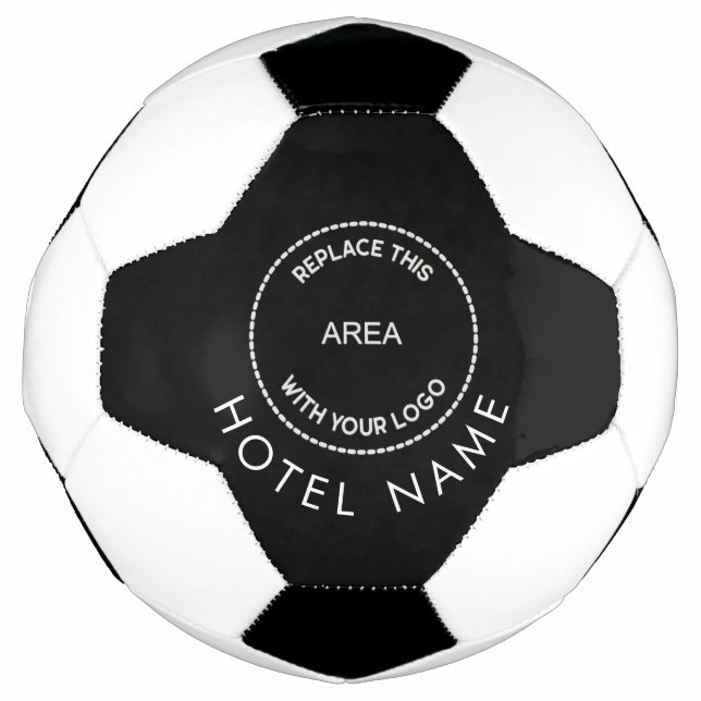 Name des benutzerdefinierten Logo-Hotels weiß Schw Fußball (Vorderseite)
