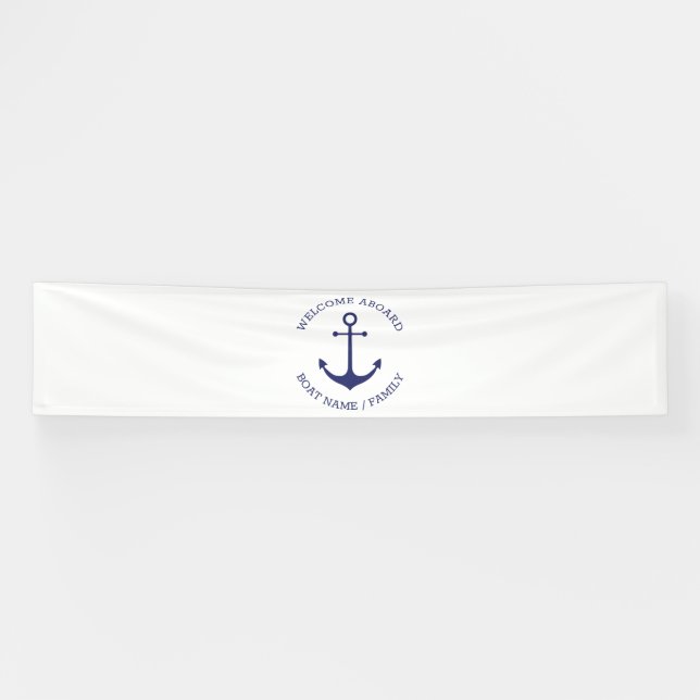 Name des benutzerdefinierten Schiffes Willkommen a Banner (Horizontal)