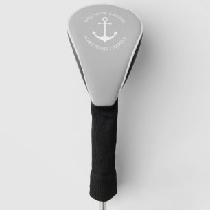 Name des benutzerdefinierten Schiffes Willkommen a Golf Headcover