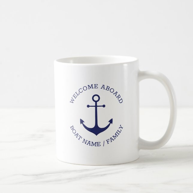 Name des benutzerdefinierten Schiffes Willkommen a Kaffeetasse (Rechts)