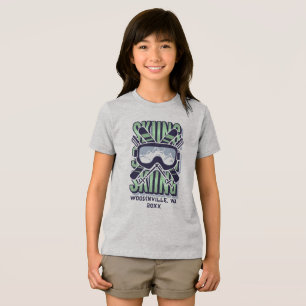 Name des benutzerdefinierten Skiort Tri-Blend Shirt