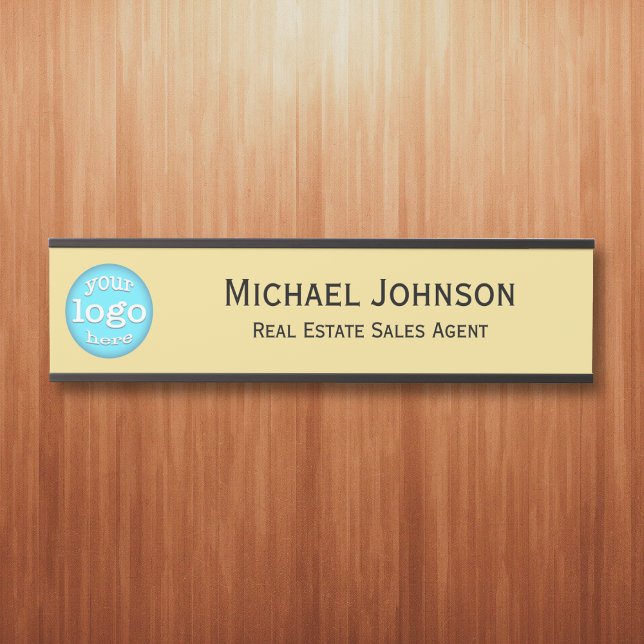 Name des beruflichen Geschäftsbüros für das Logo Türschild (Professional Business Office Add Logo Name Title Door Sign)