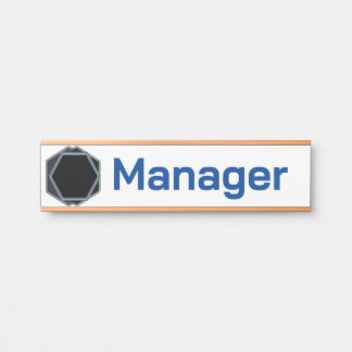 Name des beruflichen Managers Türschild